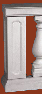 Balustradenpfeiler P-116/4900 zu Typ-04PLUS/2490 und Typ-07/2490